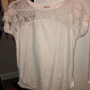Beautiful lace white top from merona